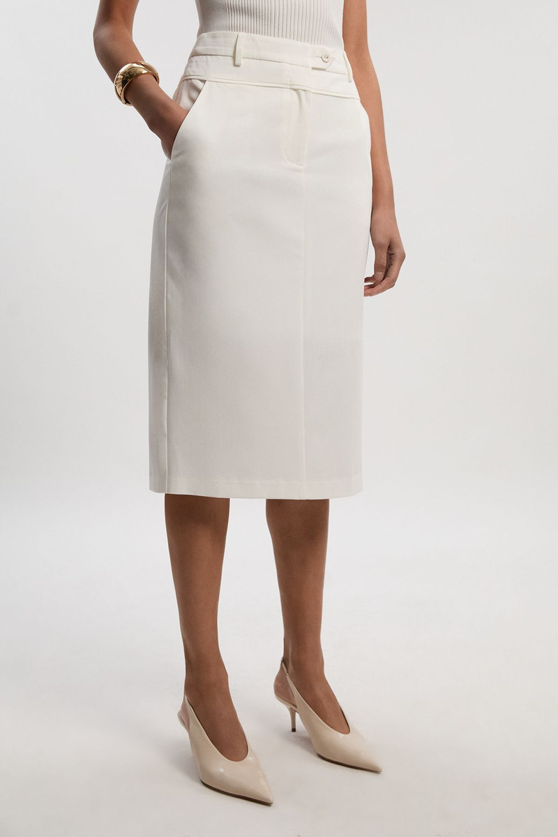 Tailored Tux High Waisted Pencil Skirt 3