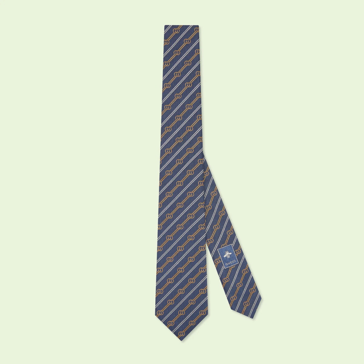 Interlocking G silk jacquard tie - 1