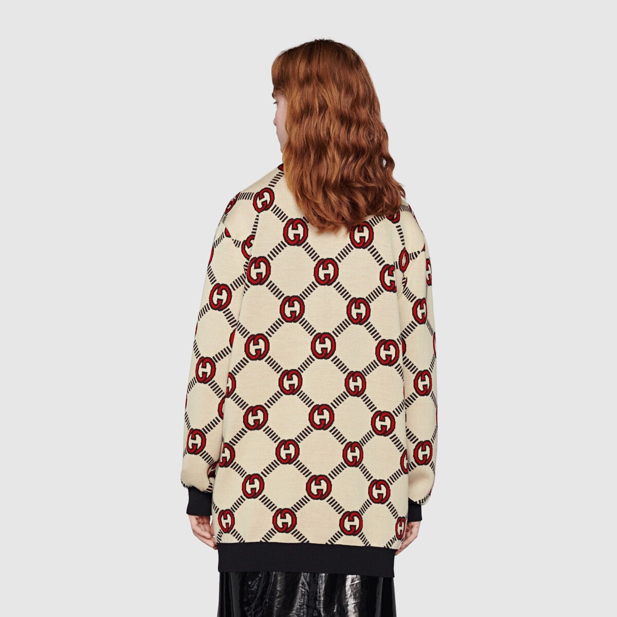 Reversible Interlocking G wool cardigan - 5