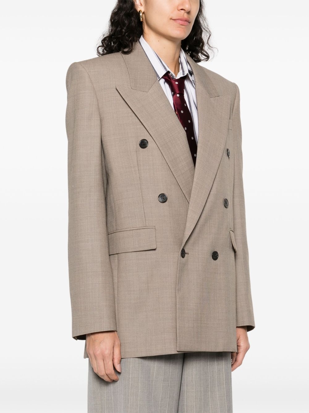 wool blazer - 3