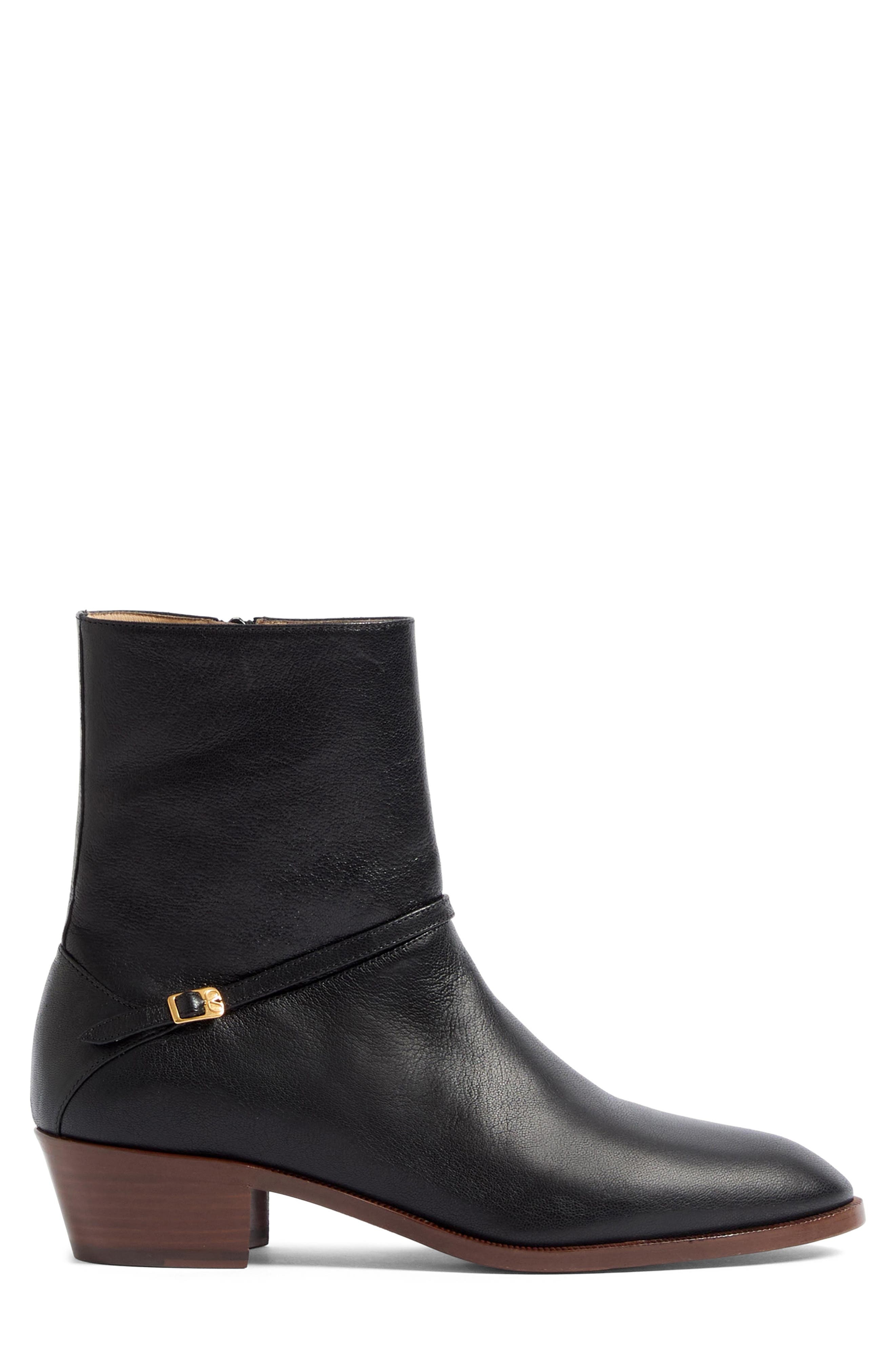 Valentino Garavani Pat VLOGO Ankle Boot in Nero at Nordstrom - 3