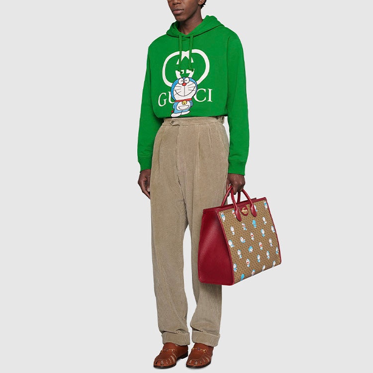 Gucci x Doraemon Cotton Hoodie 'Green' 646953-XJDE1-3229 - 2