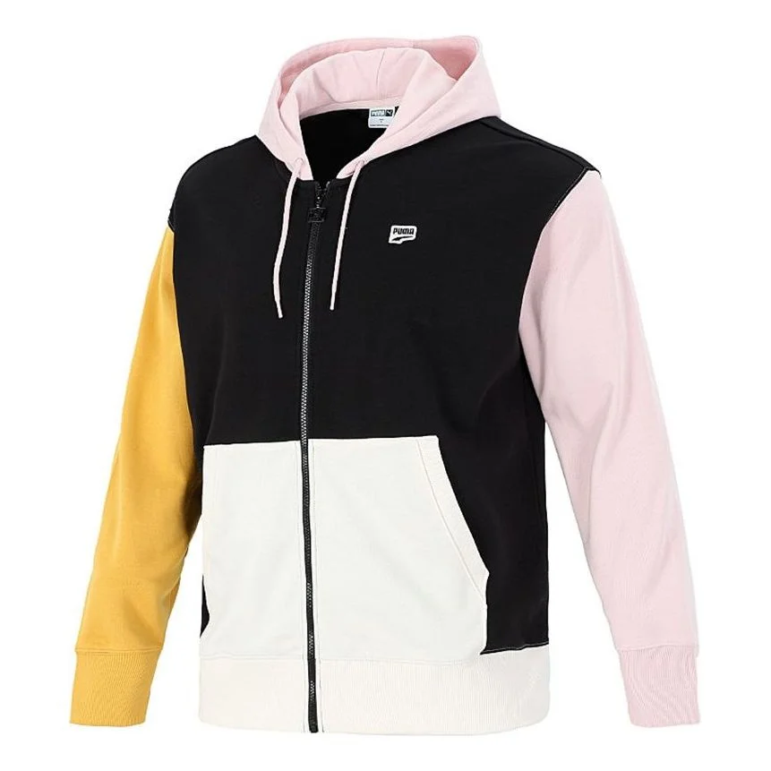 PUMA Athleisure Casual Sports Contrasting Colors Hooded Jacket White 532679-01 - 1