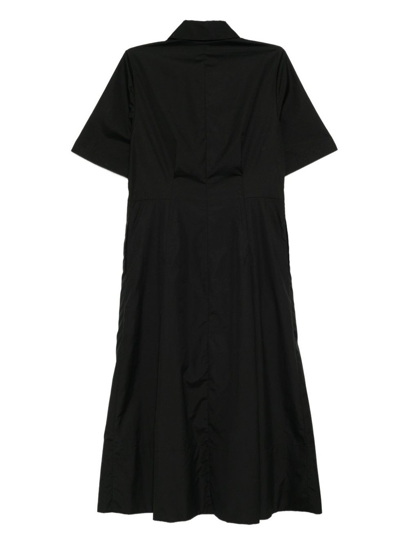 Vince cotton short-sleeved shirt dress outlook