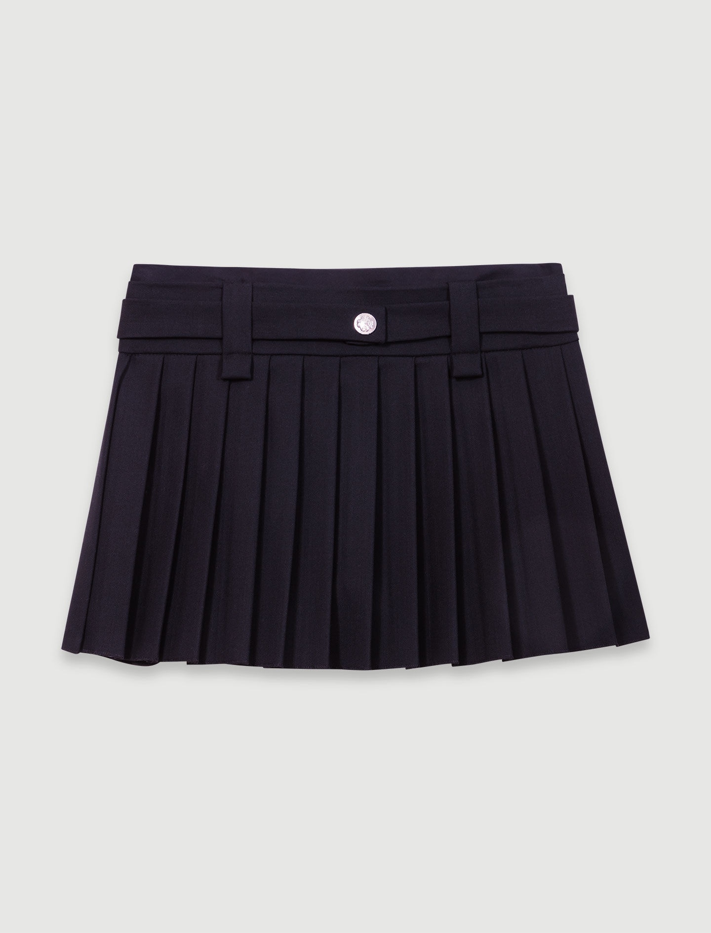 Short pleated skirt - 1