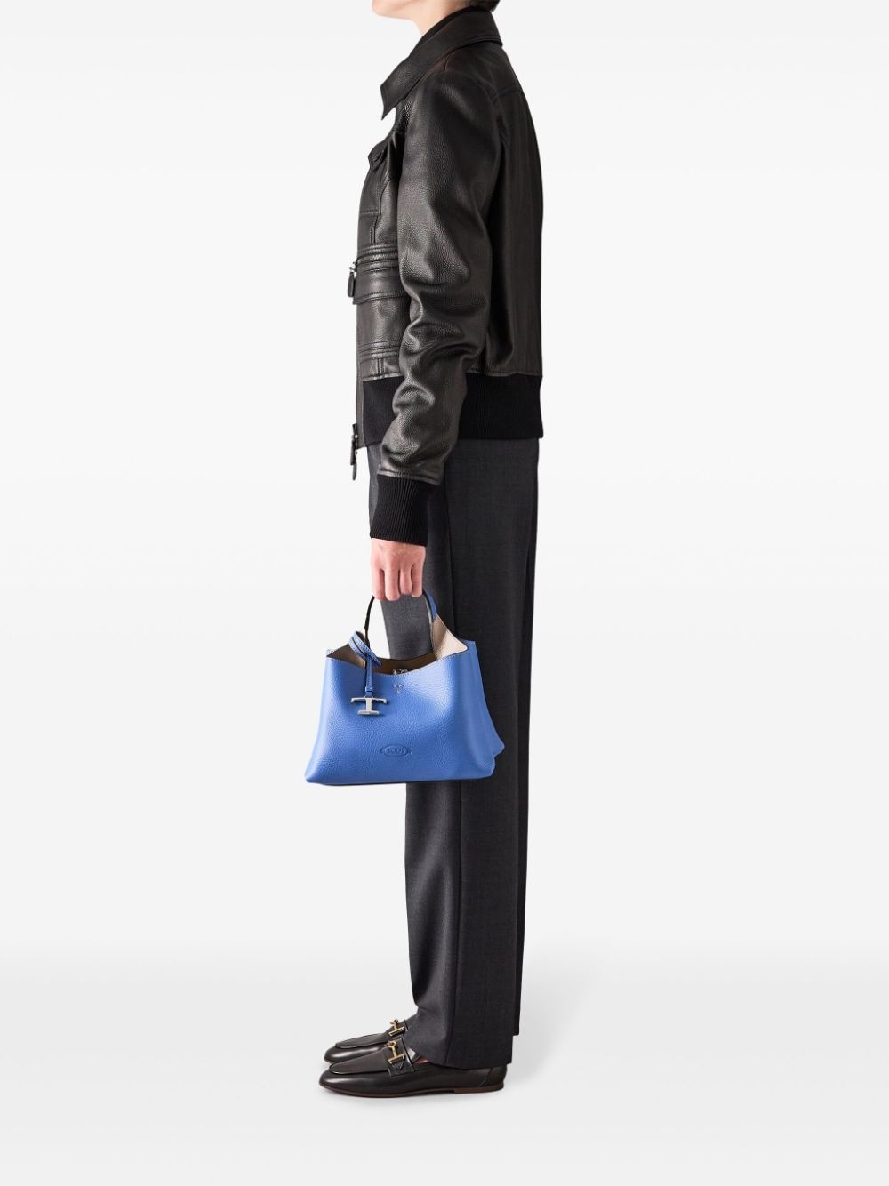 mini leather tote bag - 2
