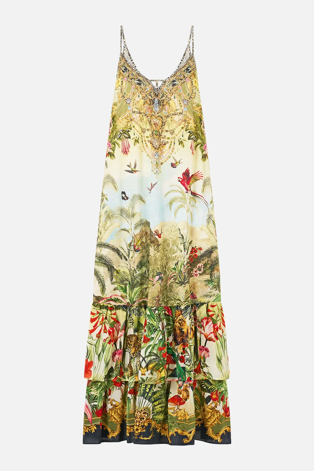 STRAPPY MAXI DRESS WITH TIERS WANDERLUST EMPIRE - 1