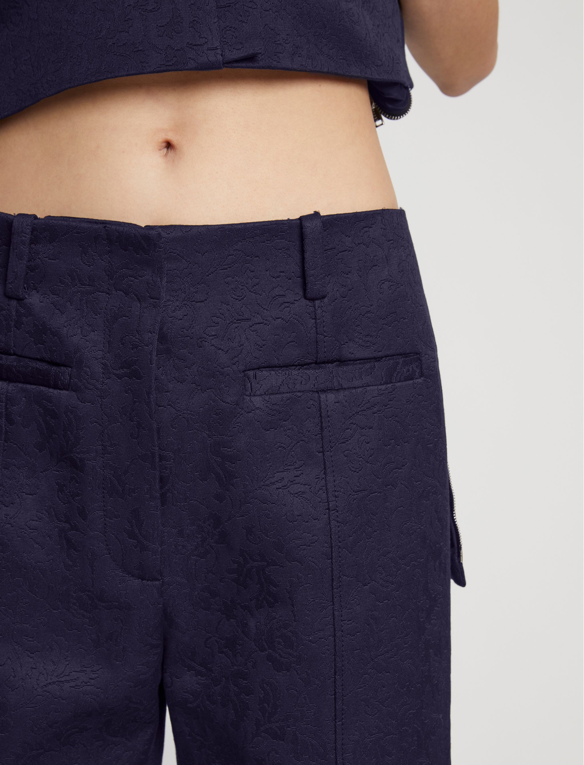 Cotton Wool Jacquard Pant - 5