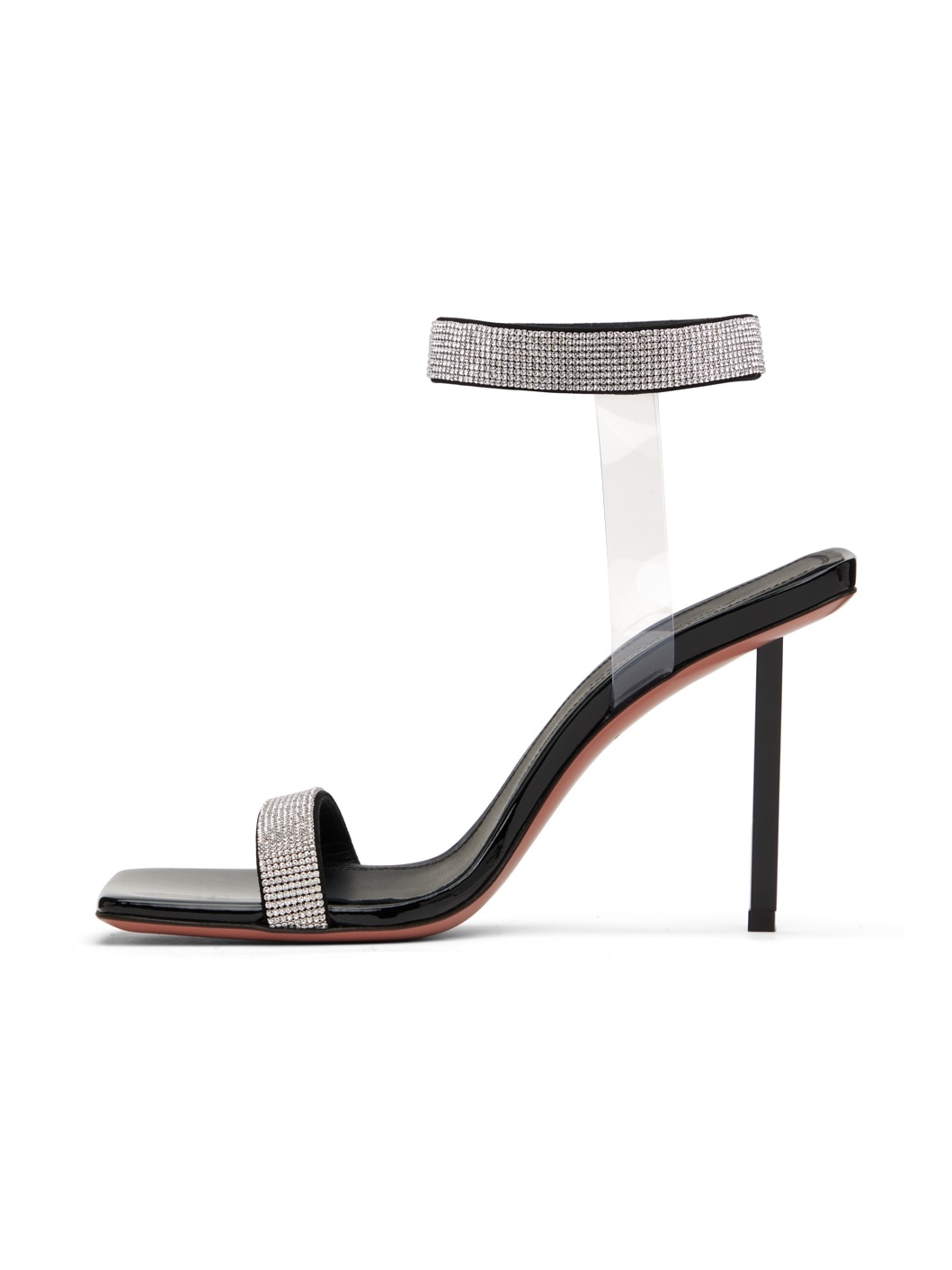 Black Rih Heeled Sandals - 3