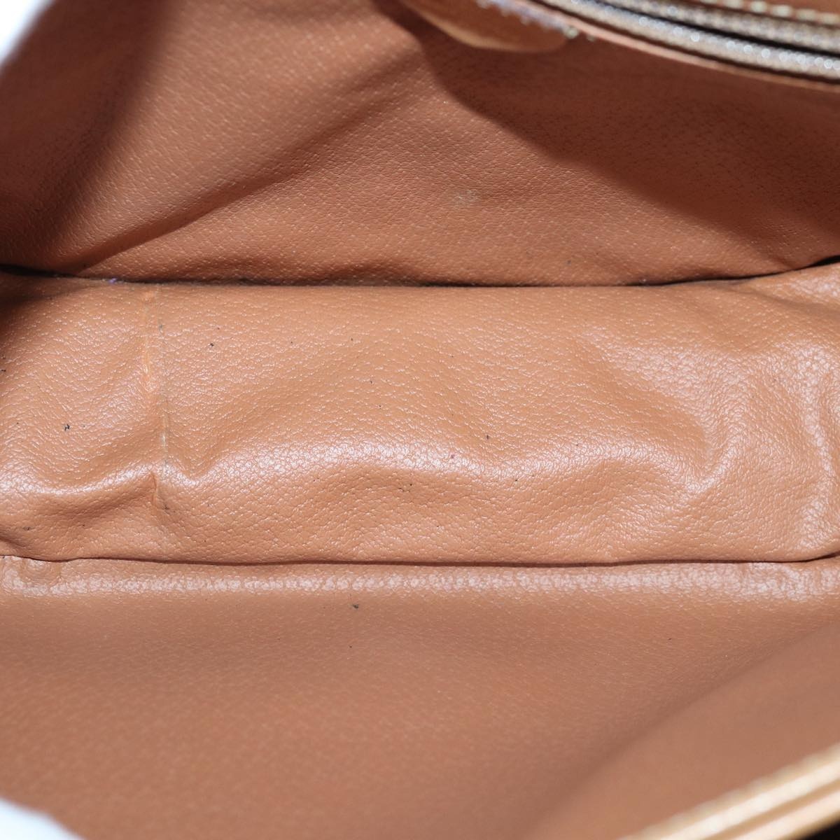 CELINE Macadam Canvas Shoulder Bag Pvc Leather Brown Gold - 10