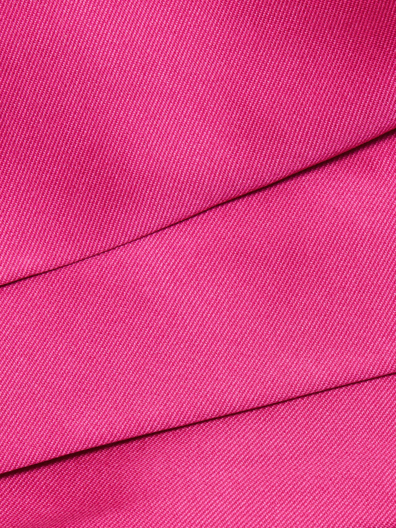 Women's Mikado Twill One-Shoulder Gown - Hot Fuchsia 7
