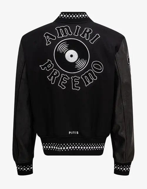 Amiri Black DJ Premier Varsity Jacket - 2