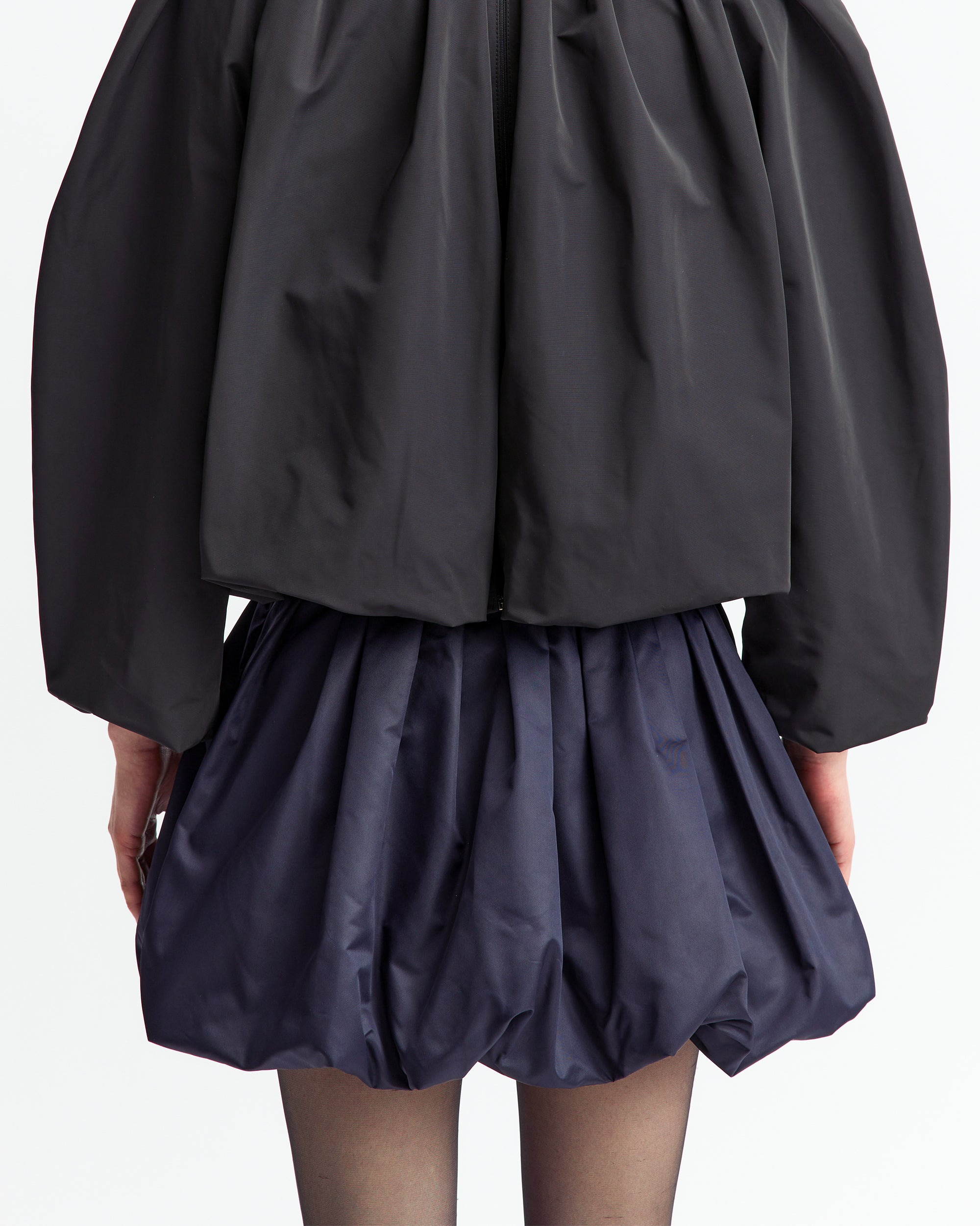 ANFI MINI SKIRT IN TECHNICAL COATING - 5