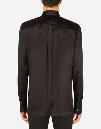 Dolce & Gabbana Silk satin Martini-fit shirt outlook