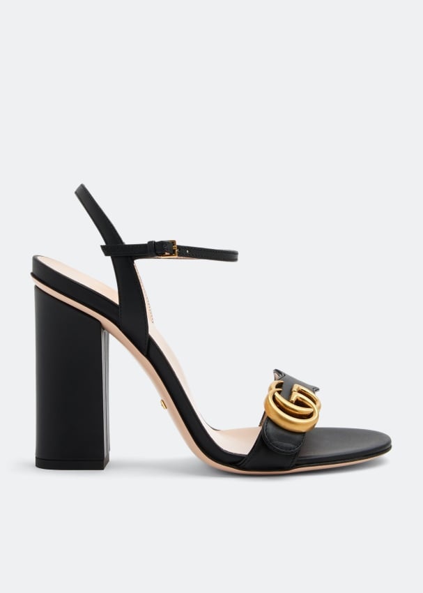 Gucci Marmont Double G Heel Sandals - 1