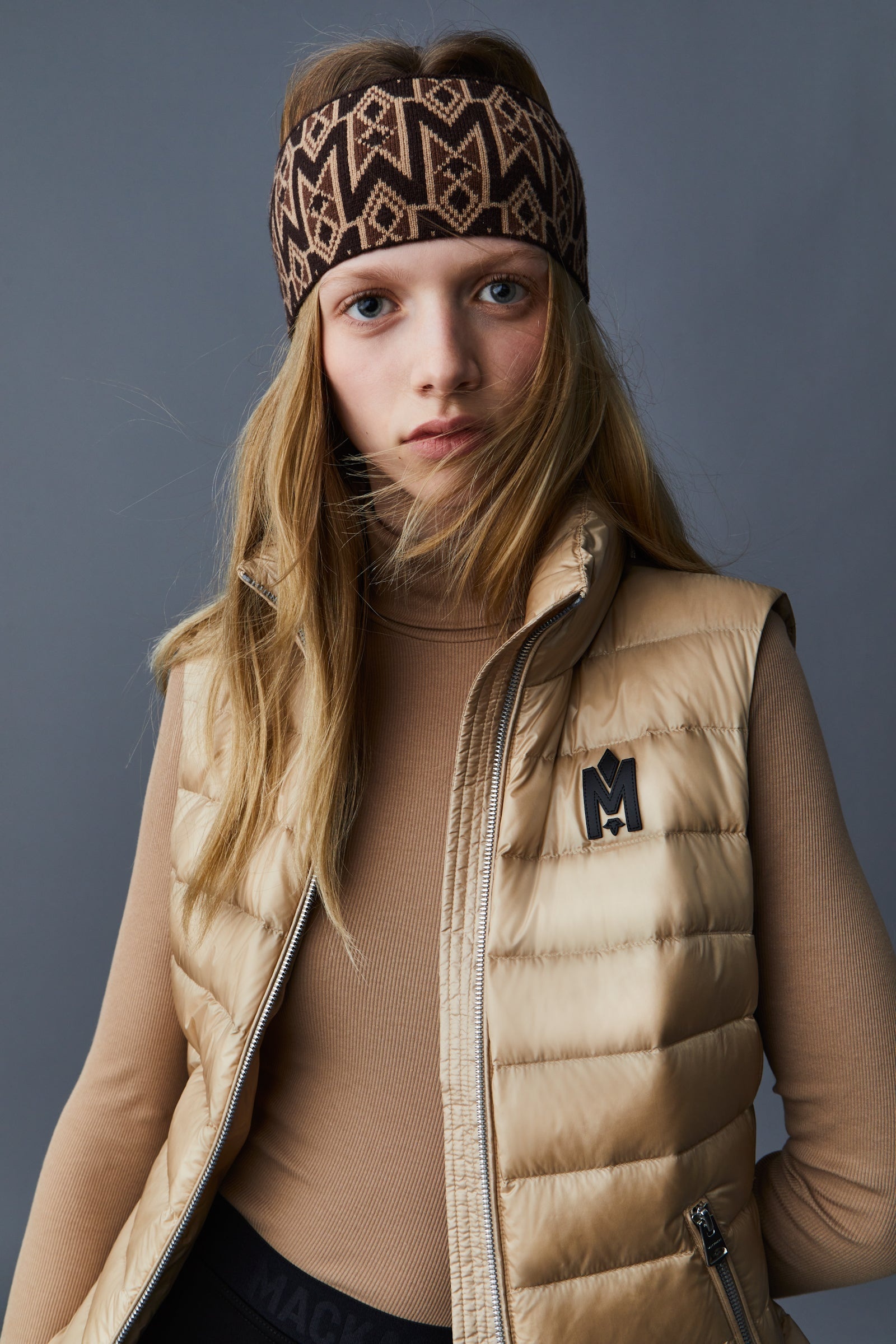 KARLY Recycled E3-Lite down vest with peplum - 6
