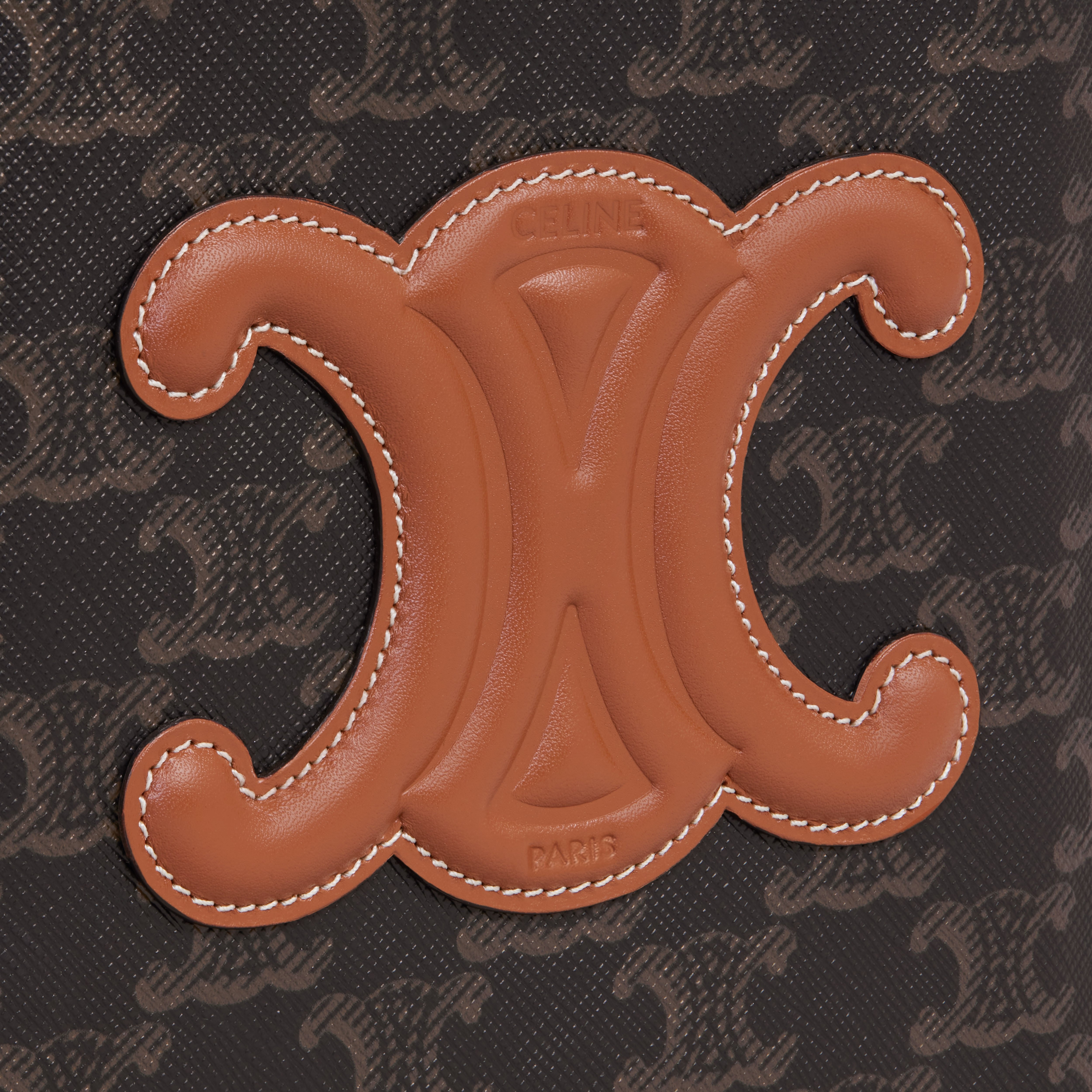 cube bag cuir triomphe in TRIOMPHE CANVAS and CALFSKIN - 4