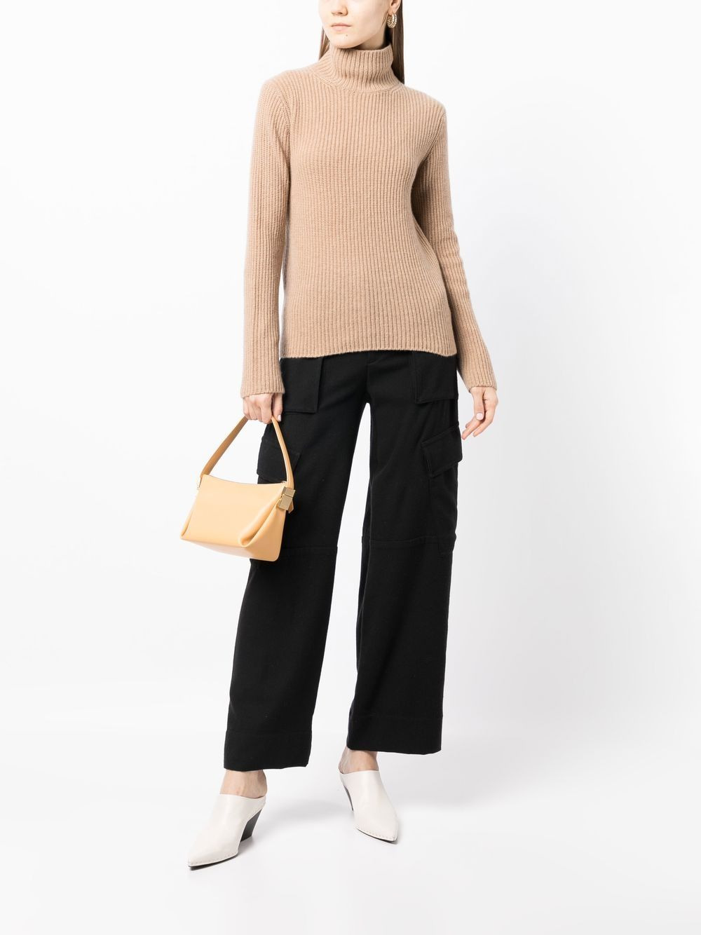flannel wide-leg trousers - 2