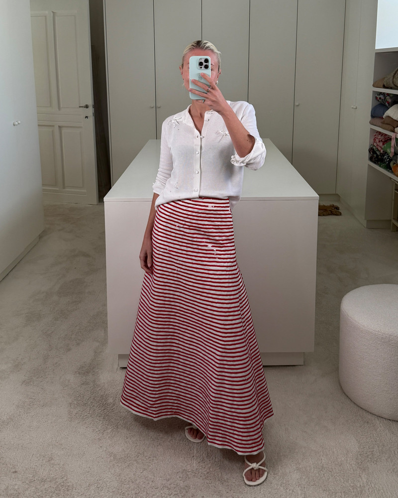 BERNADETTE Midi Skirt Caswell Embroidered outlook