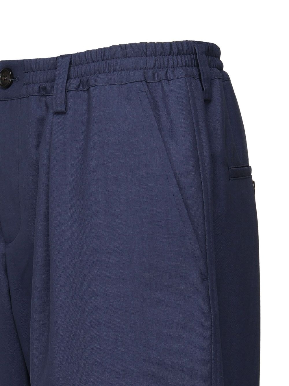 pleated drawstring trousers - 3