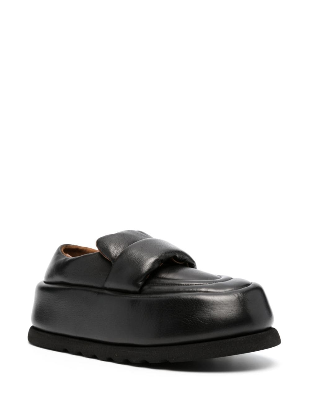 40mm leather platform loafers - 2