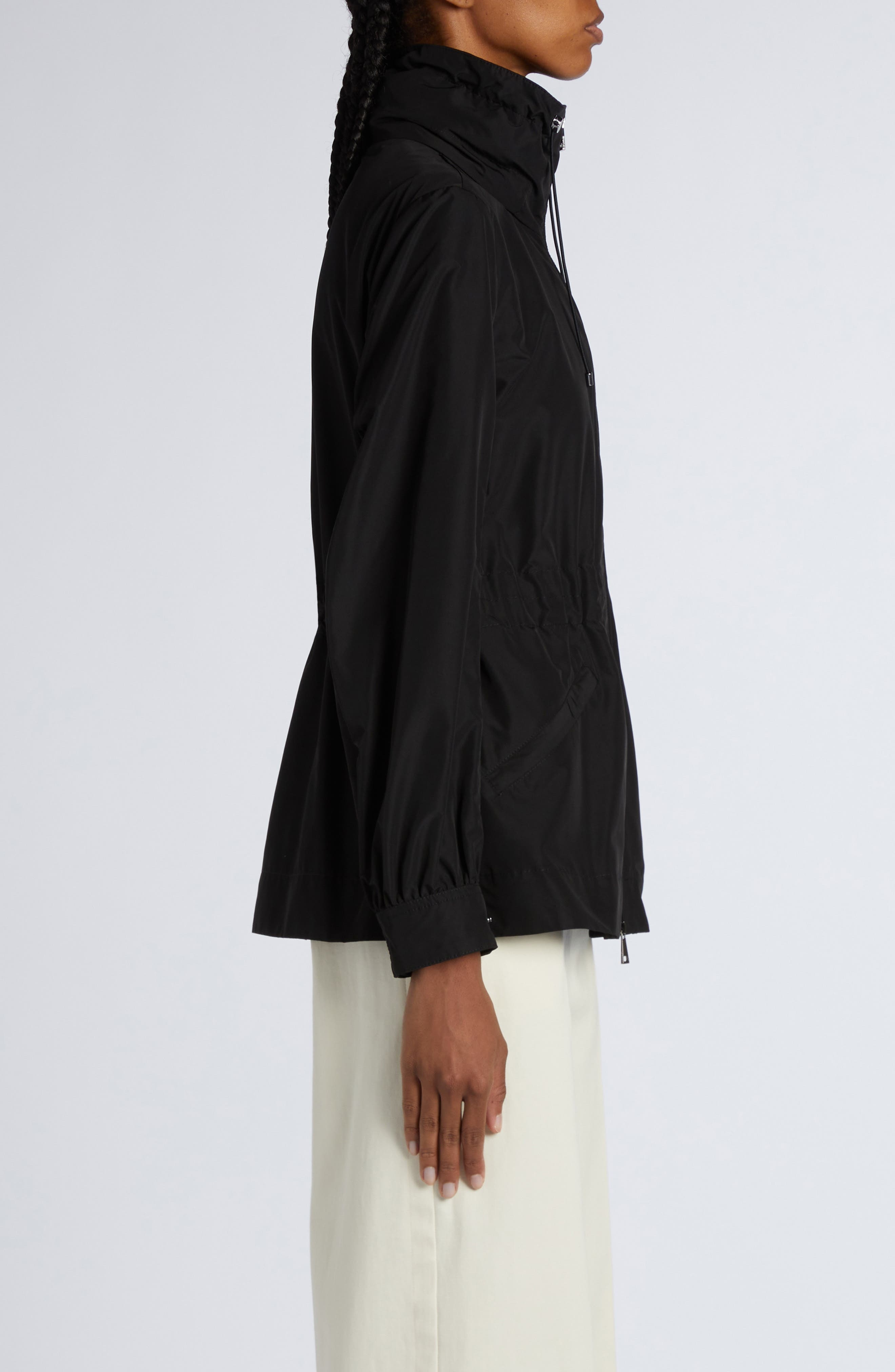 Moncler Leandro Short Hooded Jacket in Black at Nordstrom - 5