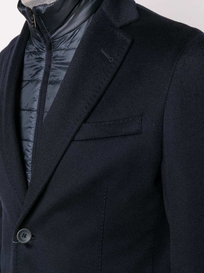 padded-detail single-breasted blazer - 5