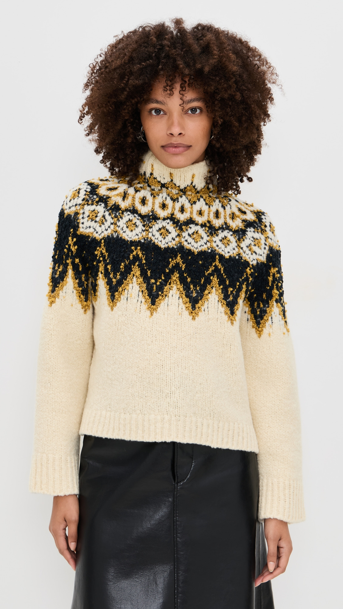 Lizzy Sweater in Textured Fair Isle - 6