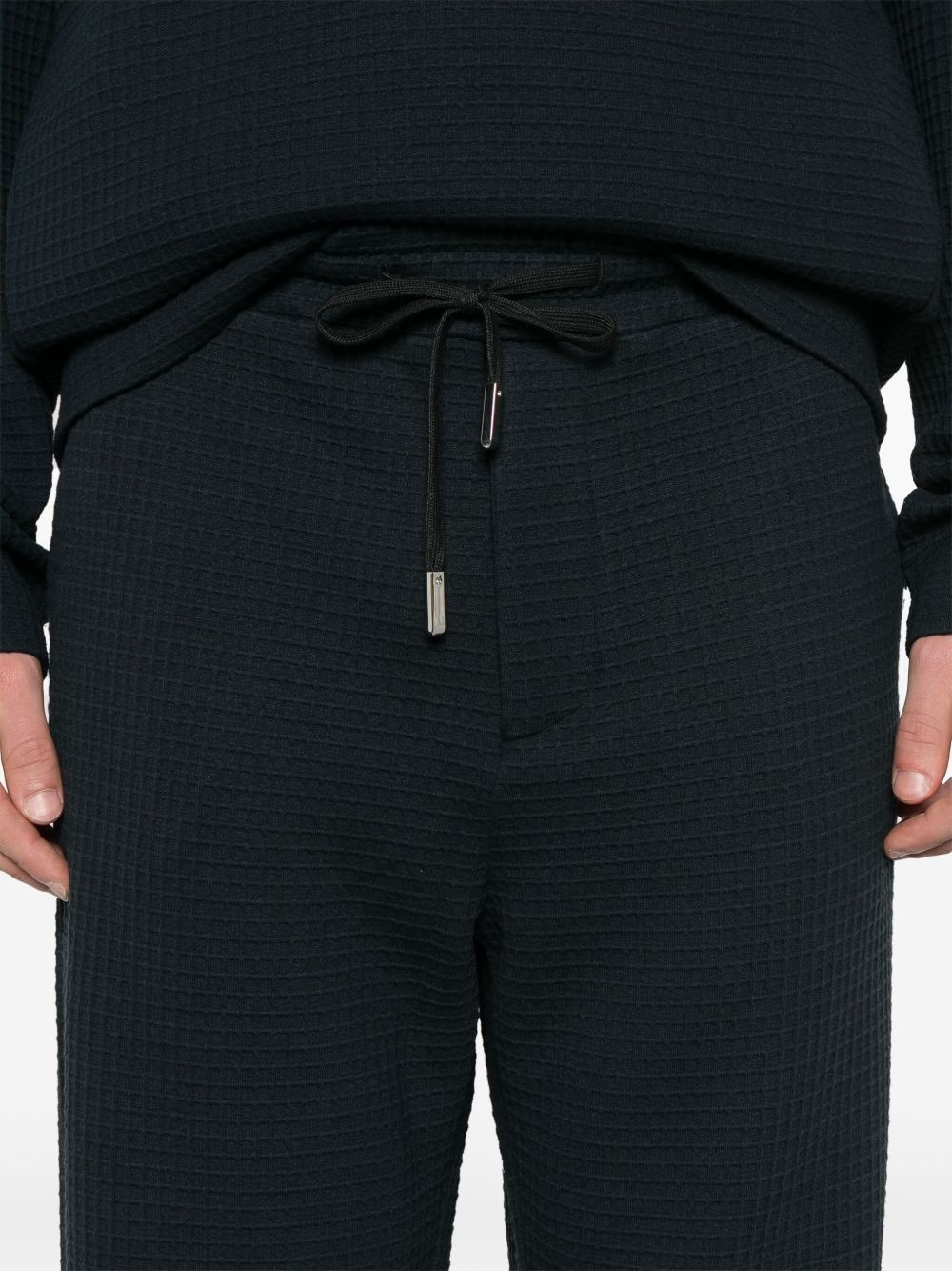 waffle-knit trousers - 5