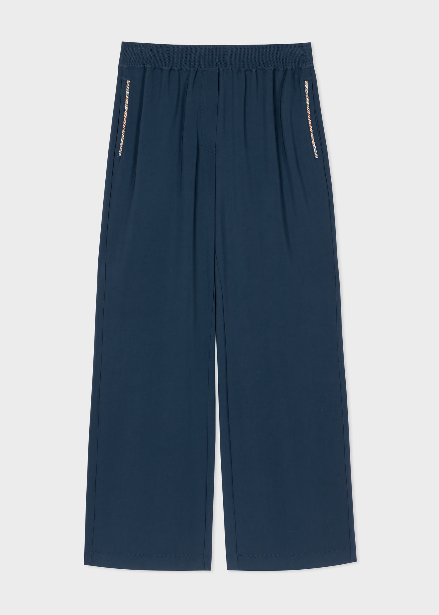 'Signature Stripe' Wide Leg Trousers - 1