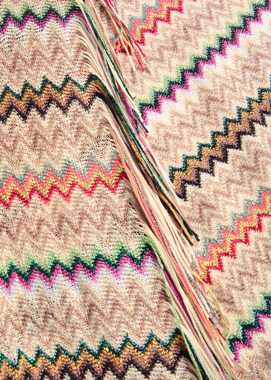 Missoni Zigzag-intarsia Fine-knit Sarong - 5