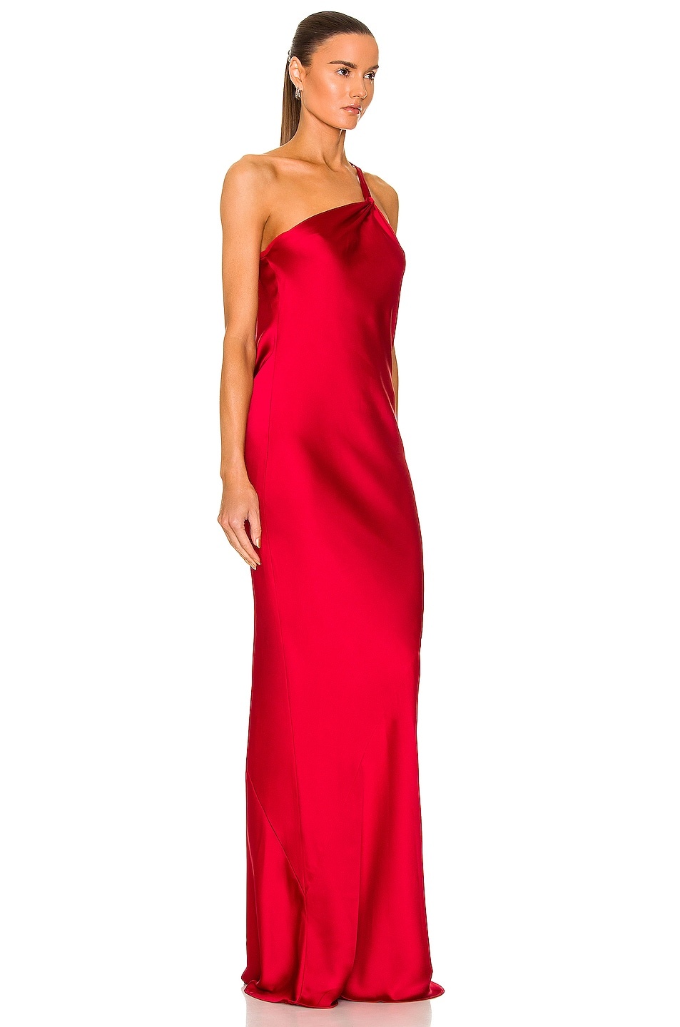 One Shoulder Bias Gown - 3