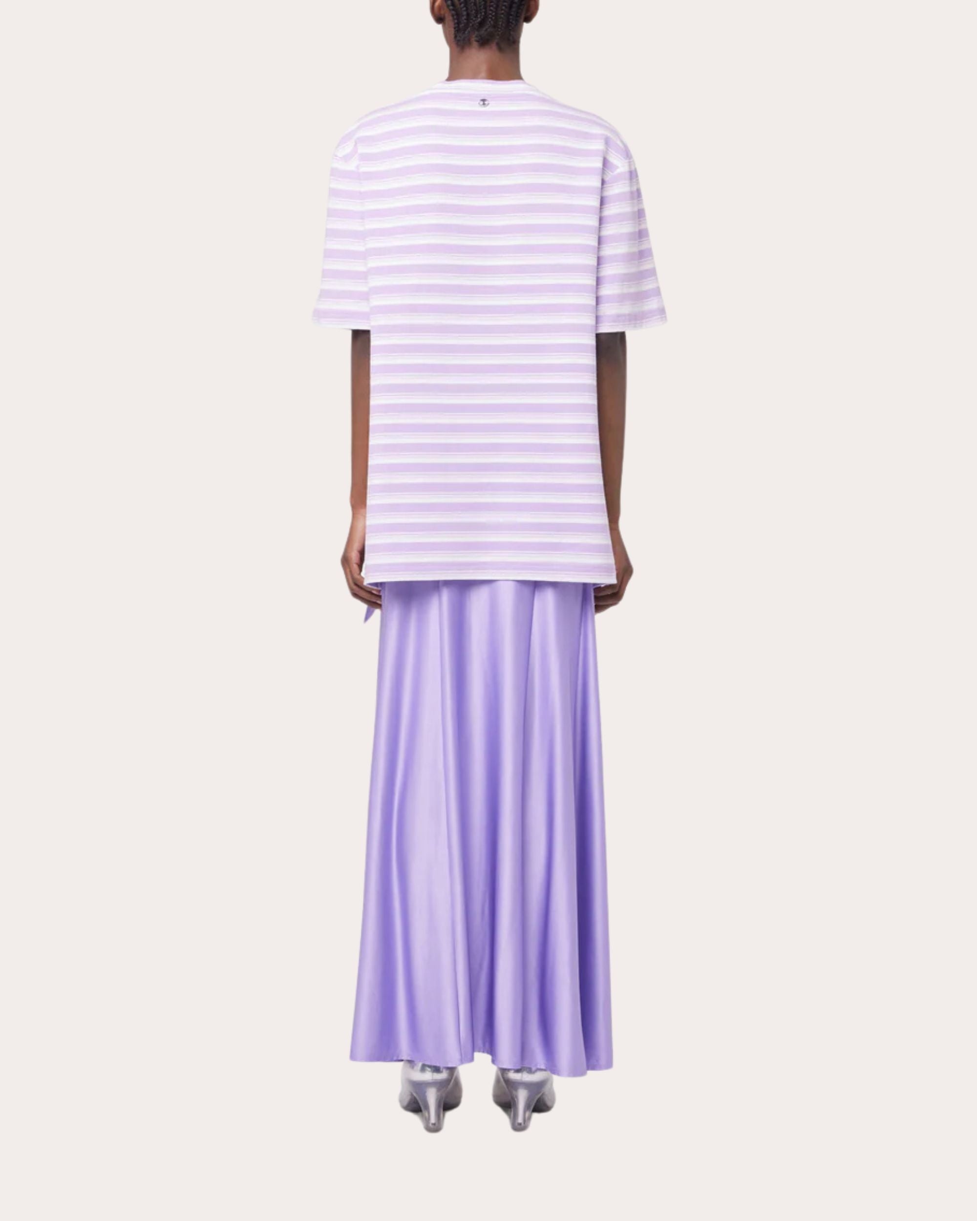 Knotted Satin Stretch-Jersey Maxi Skirt - 3