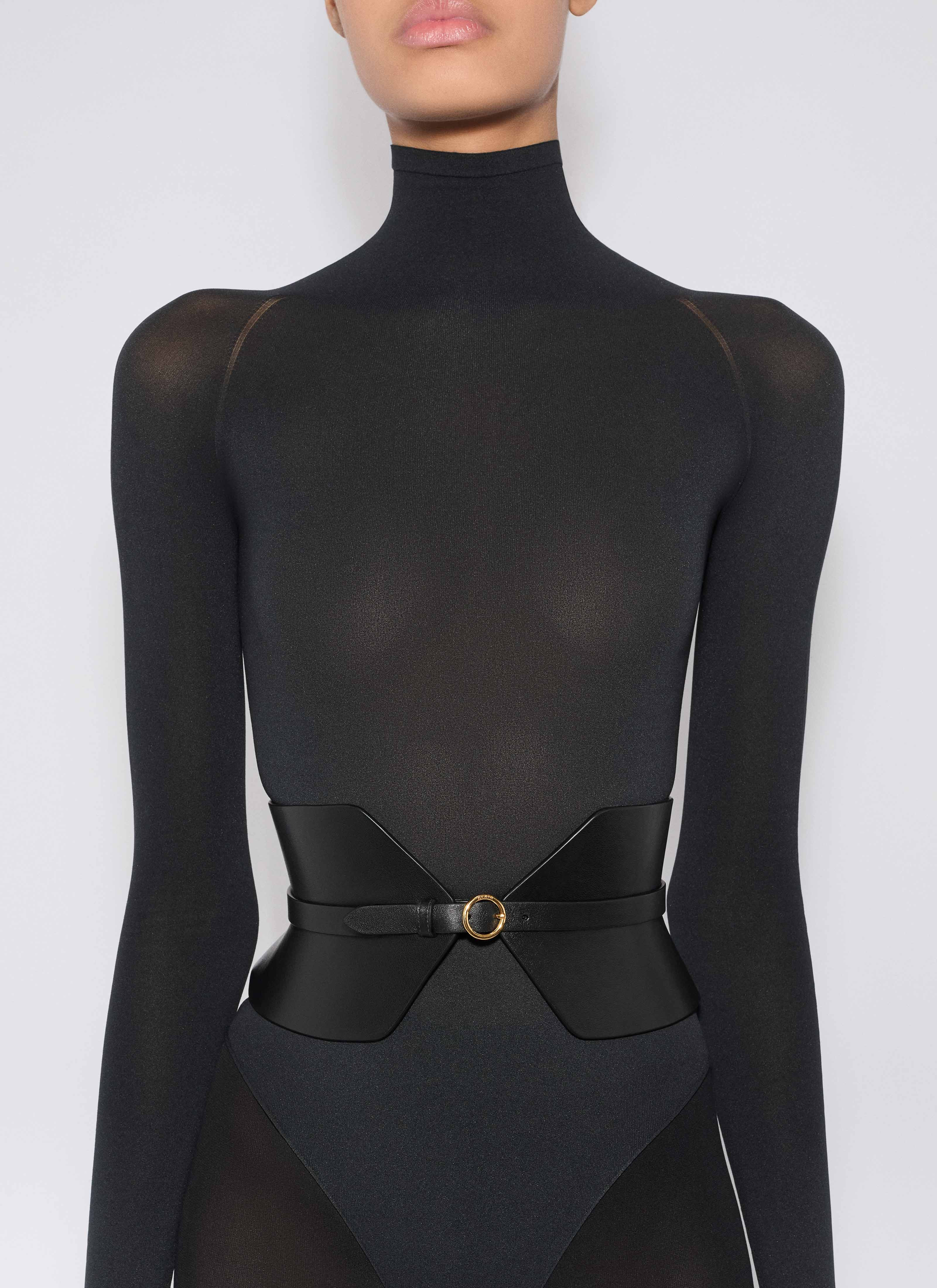 DOUBLE BUSTIER BELT IN CALFSKIN - 2