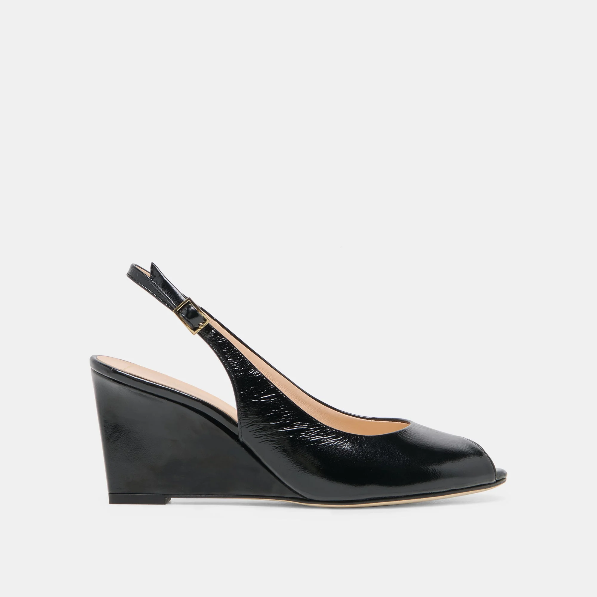 KOLA WEDGES NOIR LEATHER - 1