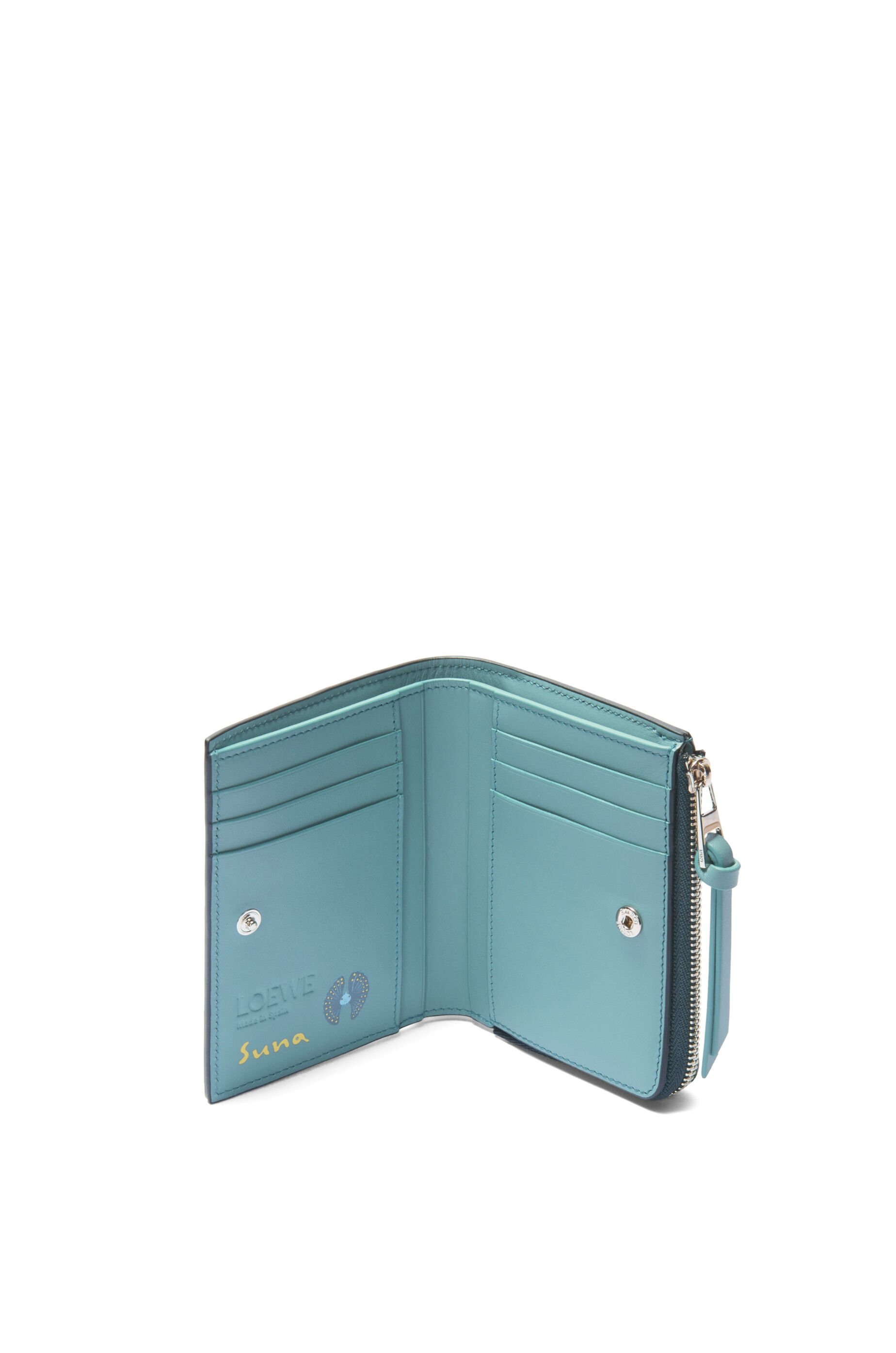 Submarine slim zip bifold wallet in nappa calfskin - 2