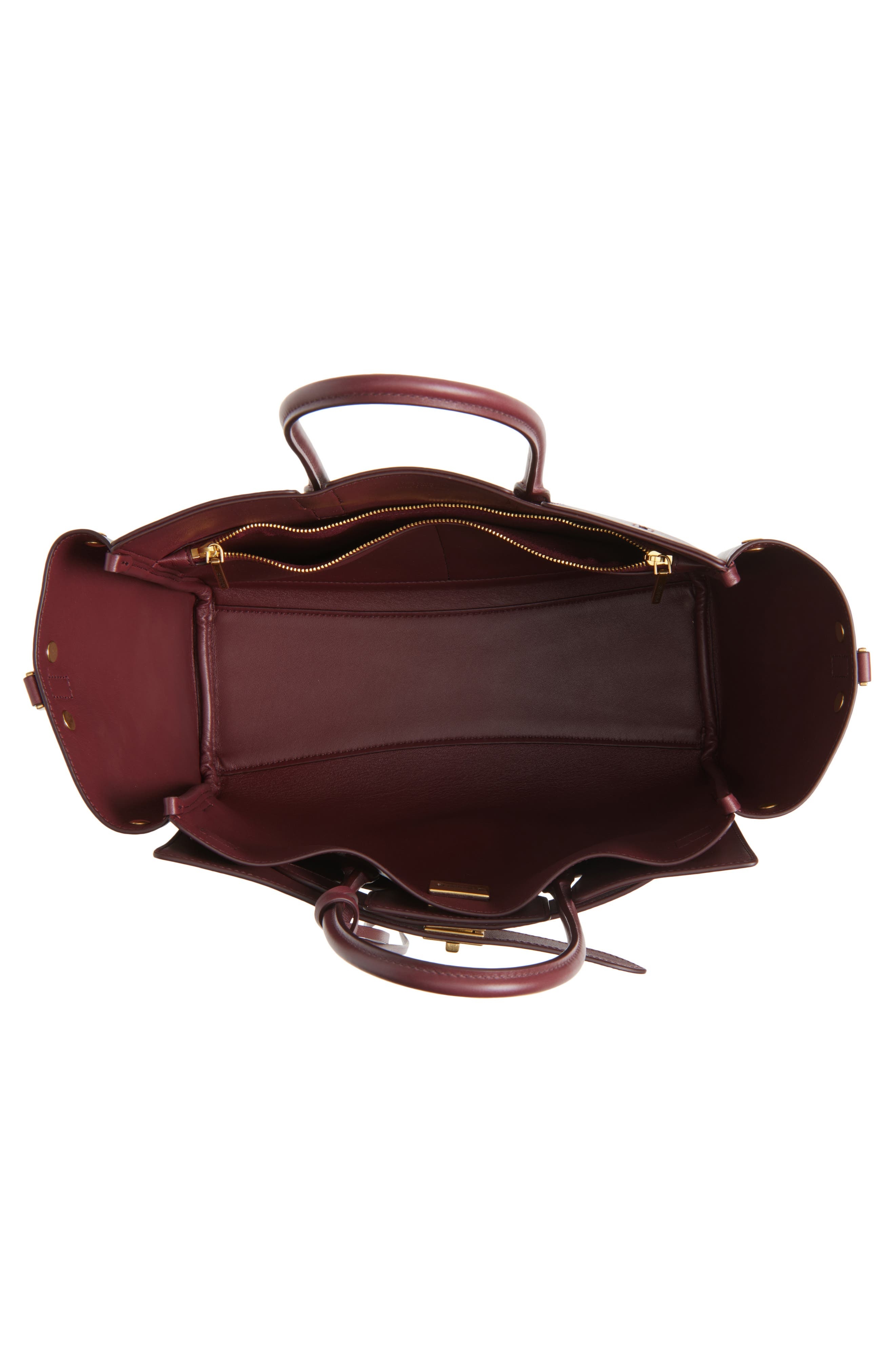 Balenciaga Small Bel Air Leather Tote in 6034 Dark Burgundy at Nordstrom - 6