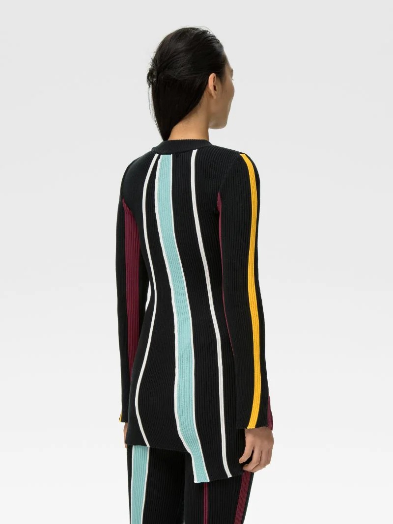 RIBBED COTTON KNIT CREWNECK - 4
