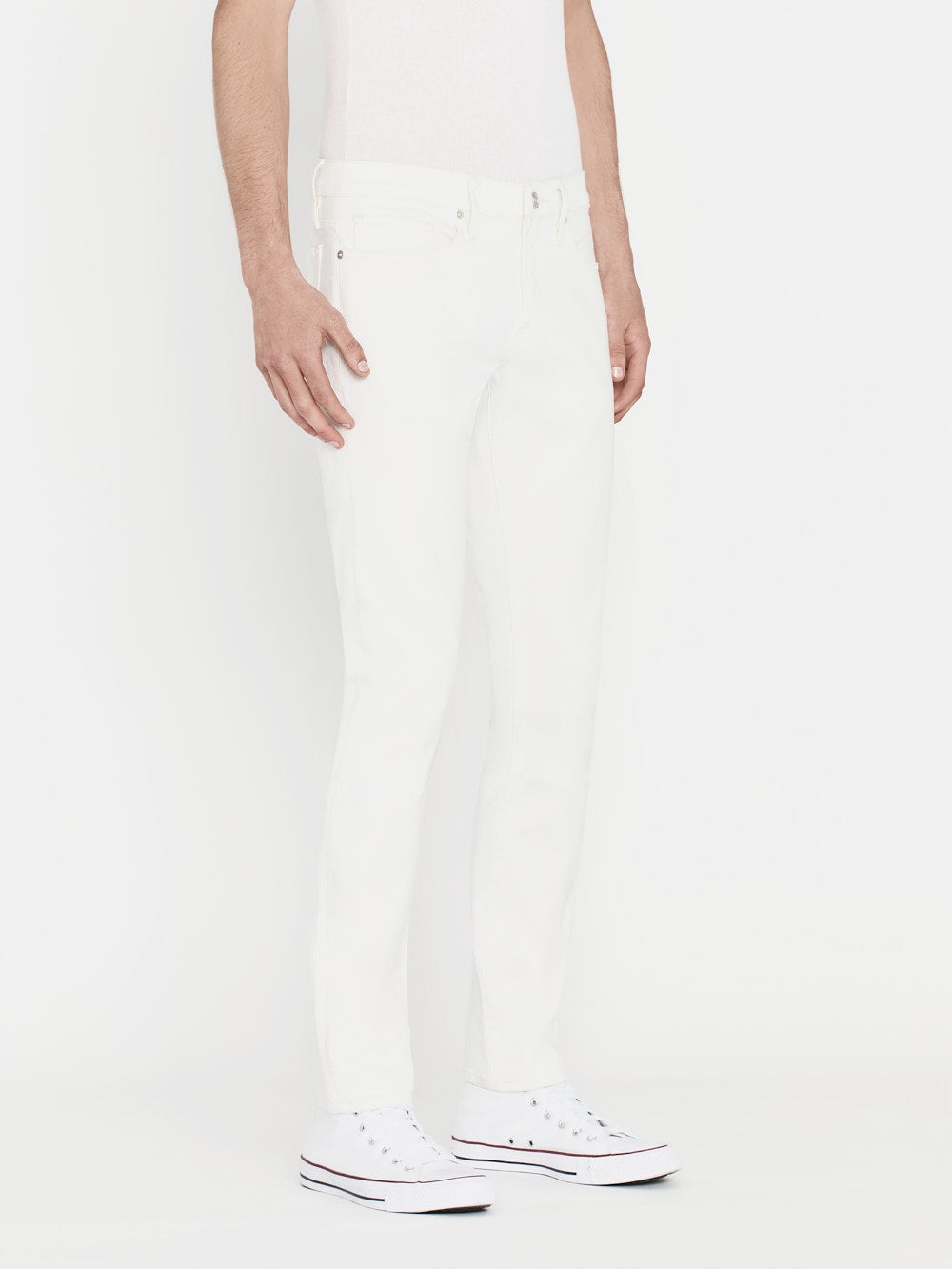 L'Homme Slim Twill in Whisper White - 5