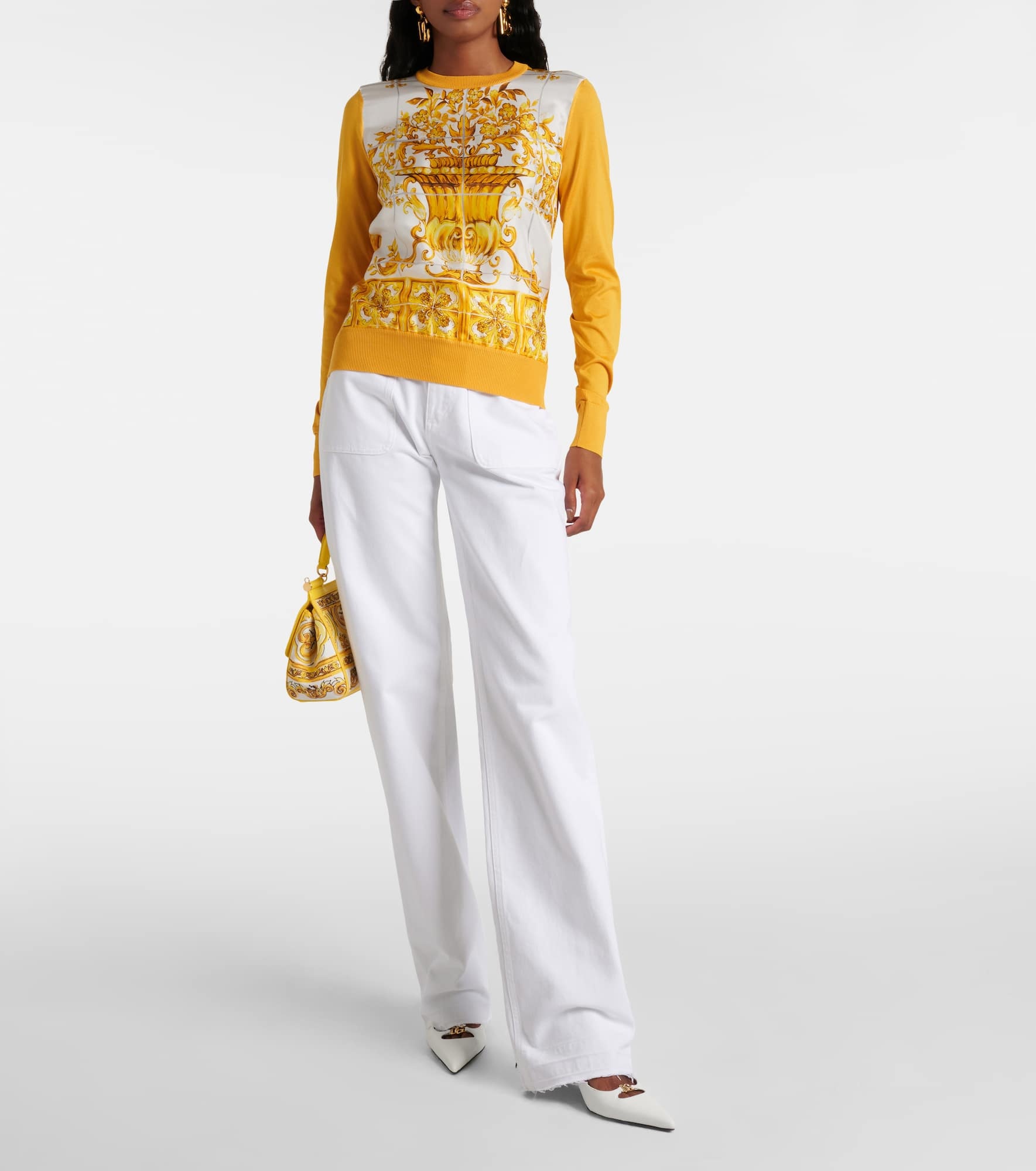 Majolica silk sweater - 2