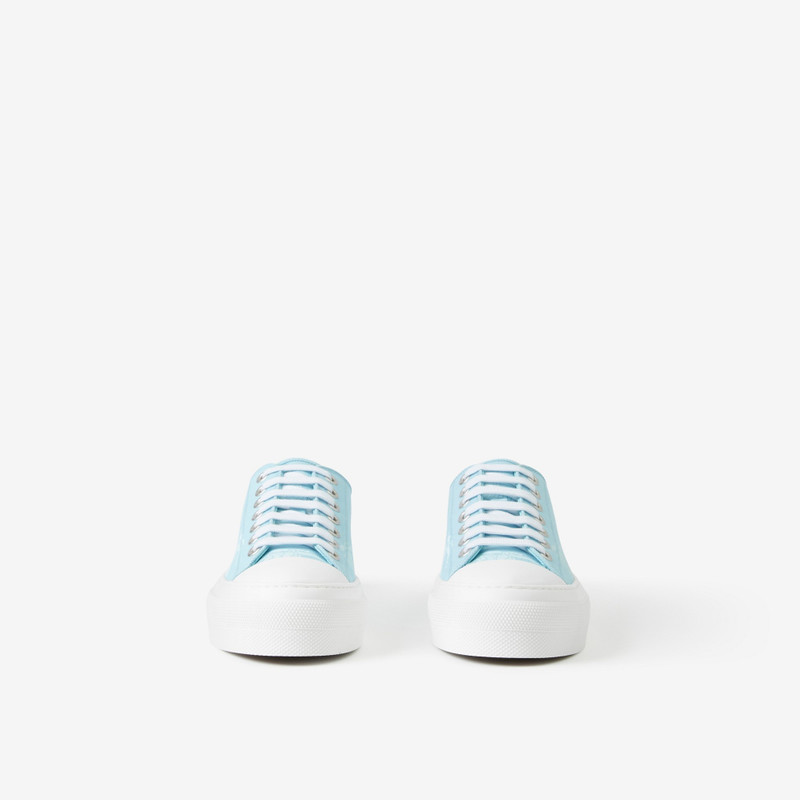 Burberry EKD Print Cotton Sneakers outlook