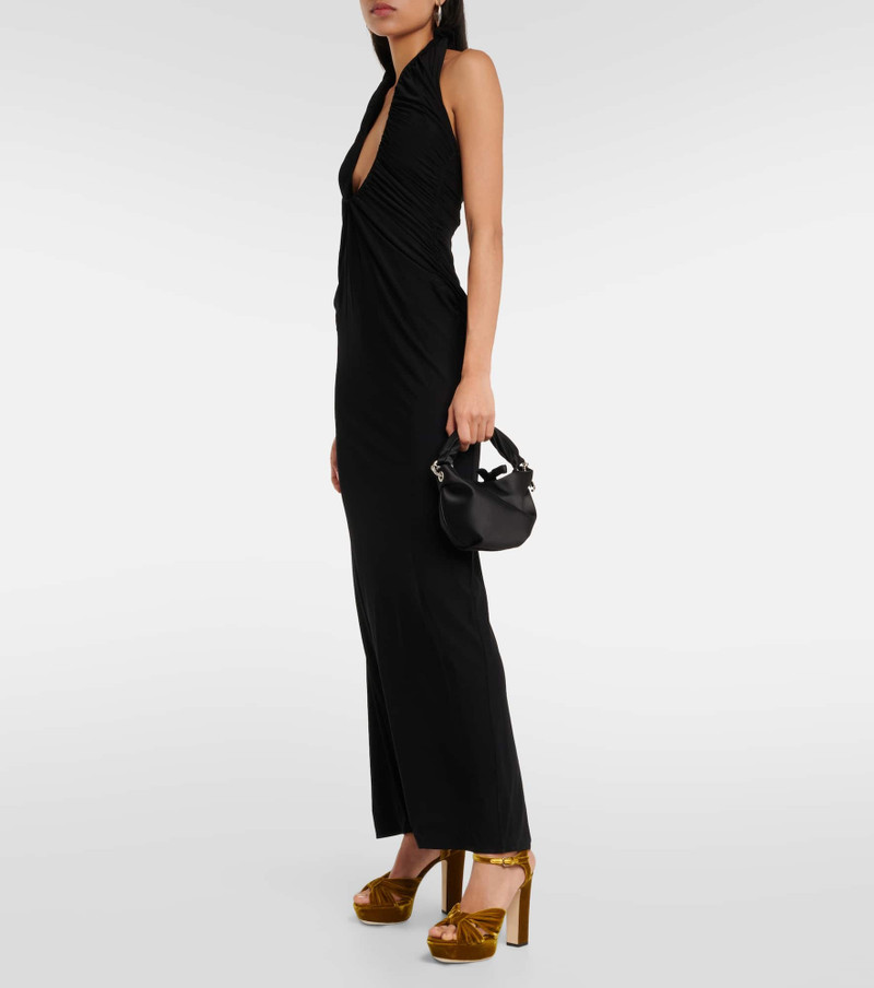 JIMMY CHOO Heloise 120 velvet platform sandals outlook