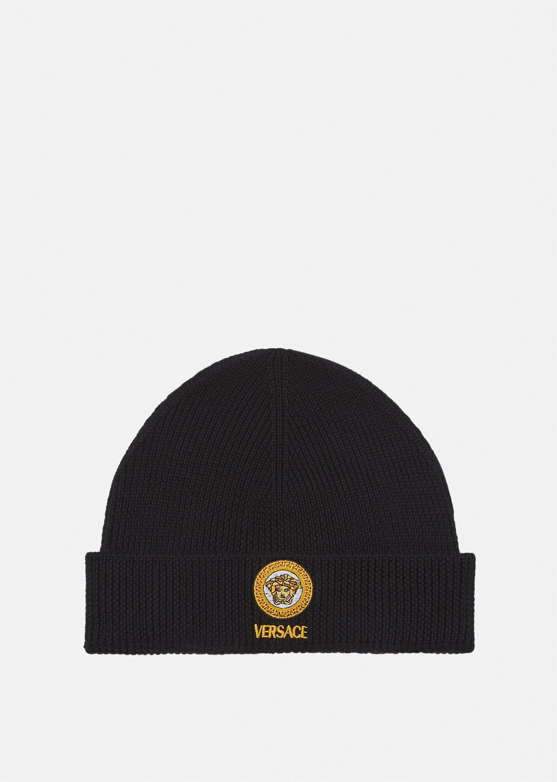 Medusa Logo Knit Beanie 1