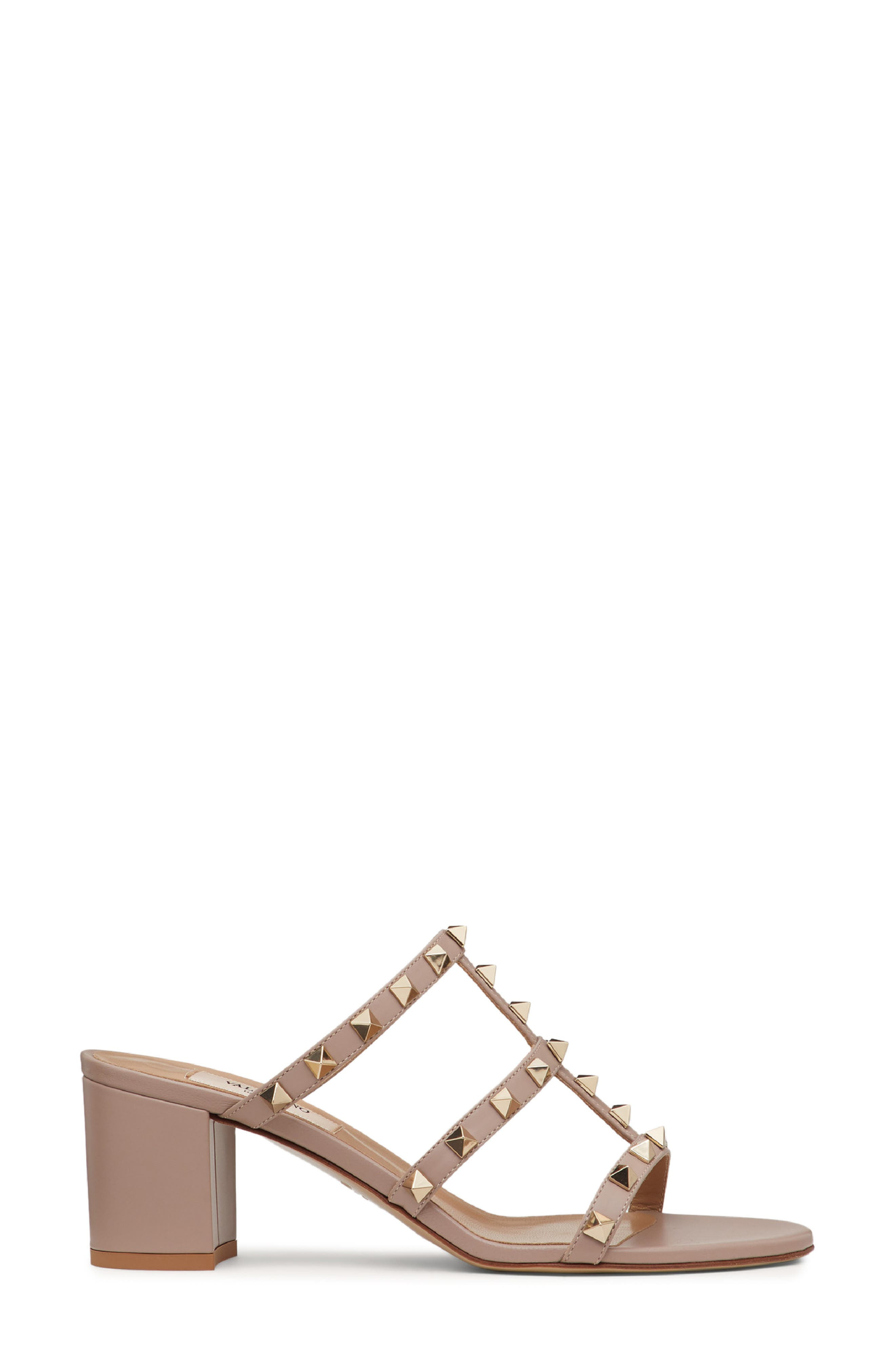 Valentino Rockstud Slide Sandal in Poudre at Nordstrom - 2