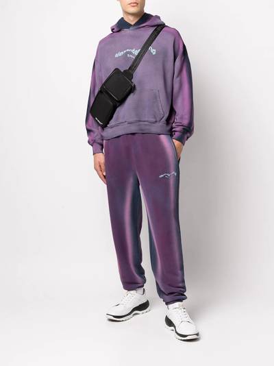 Alexander Wang acid-wash drawstring track pants outlook