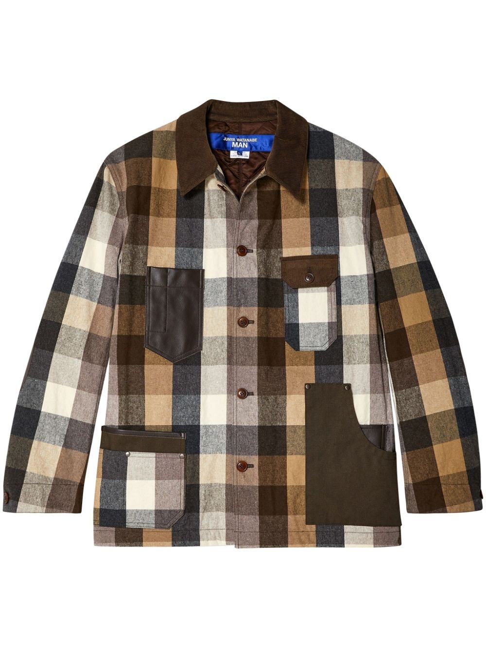 checked shirt jacket - 1