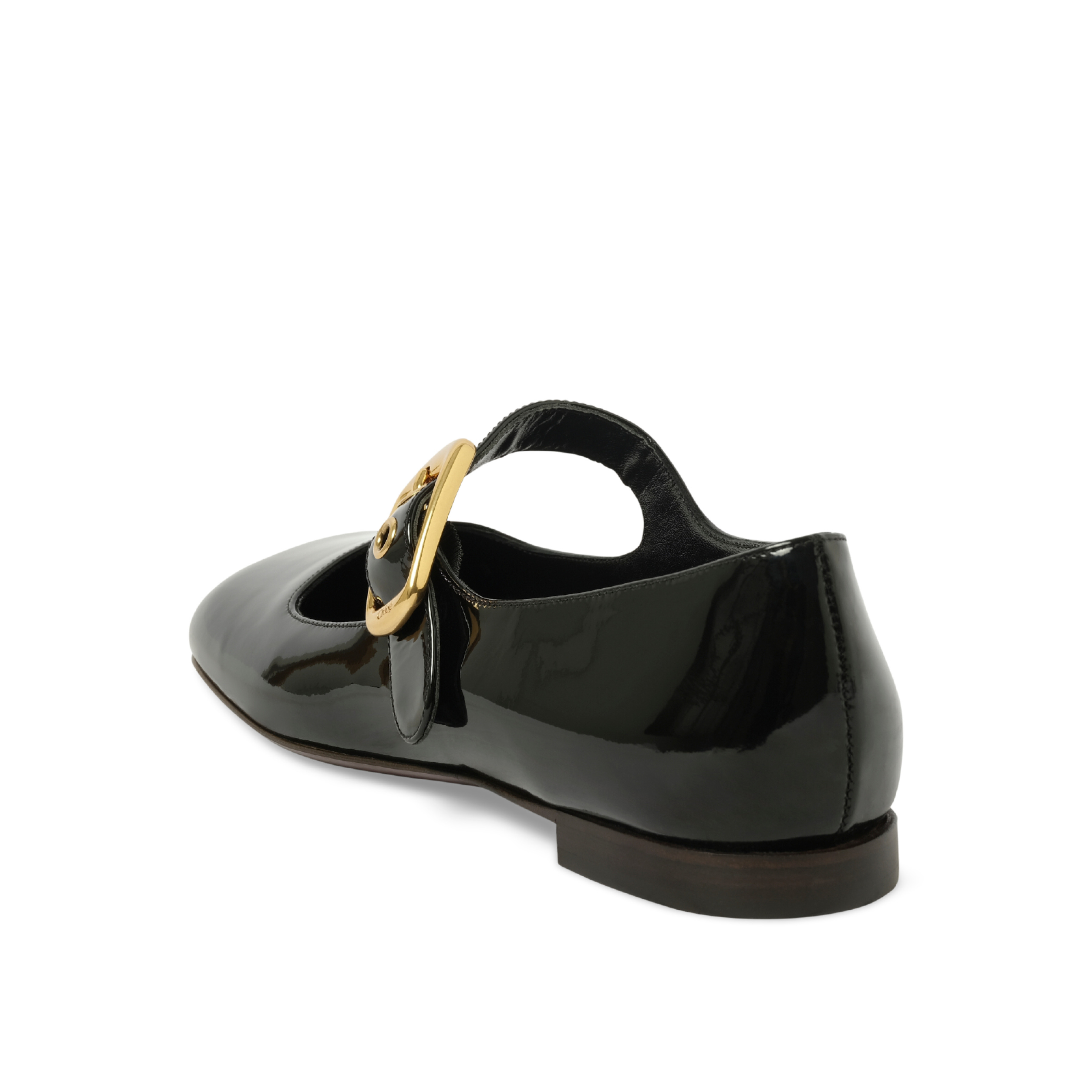 Polly Flat Sandals in Black - 3