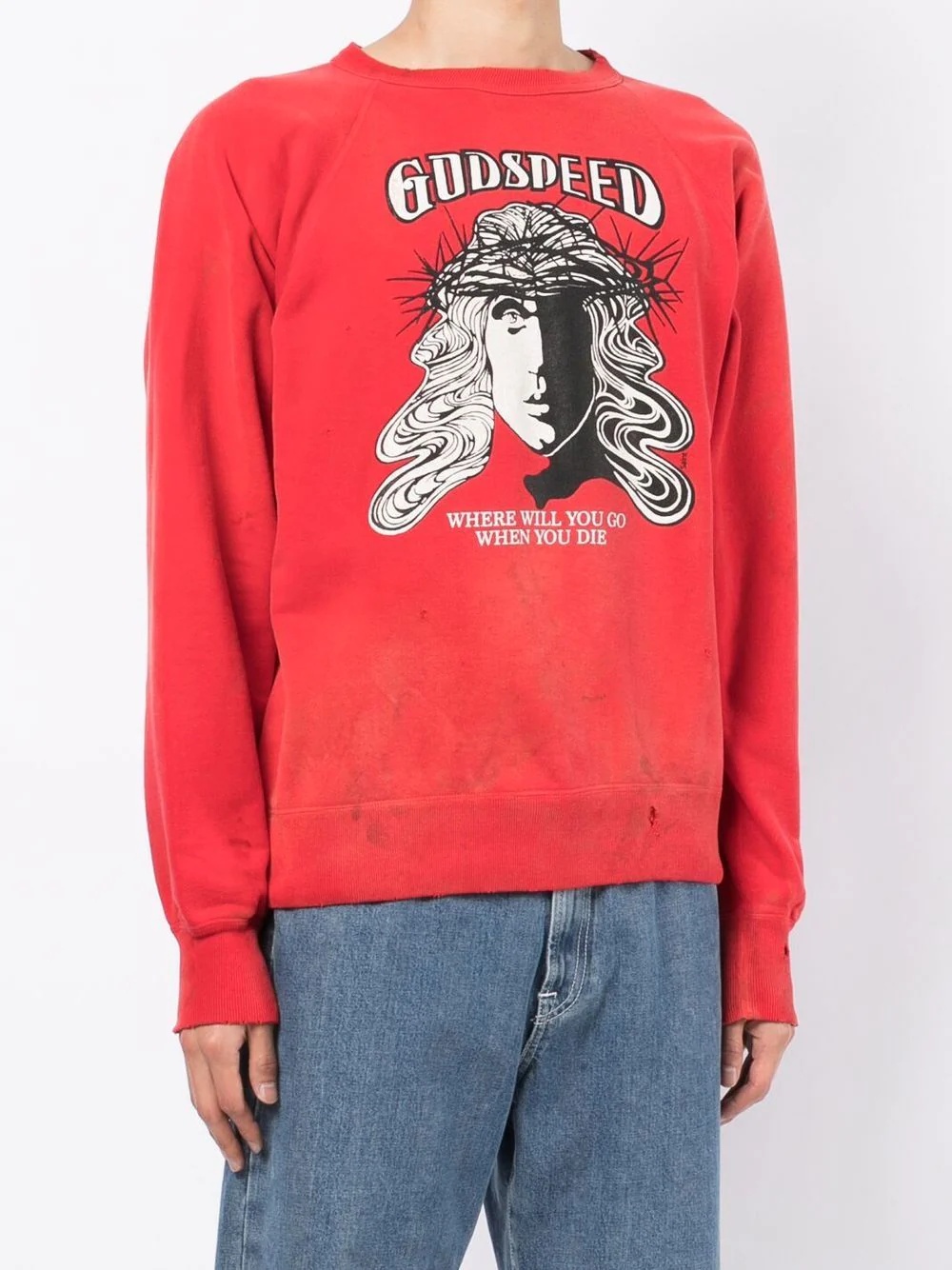 'godspeed' cotton sweatshirt - 3