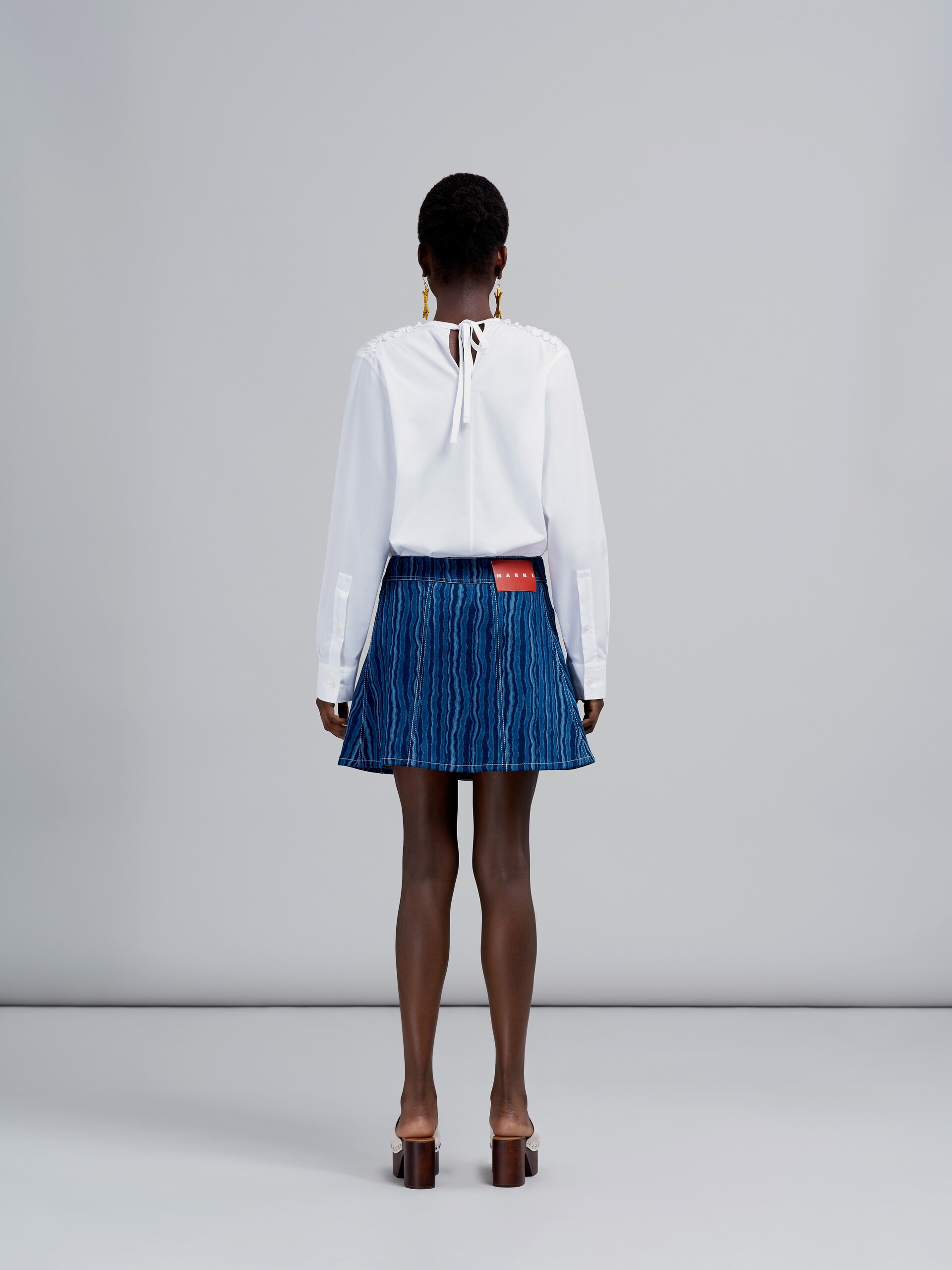 DEGRADÉ DENIM SKIRT - 3