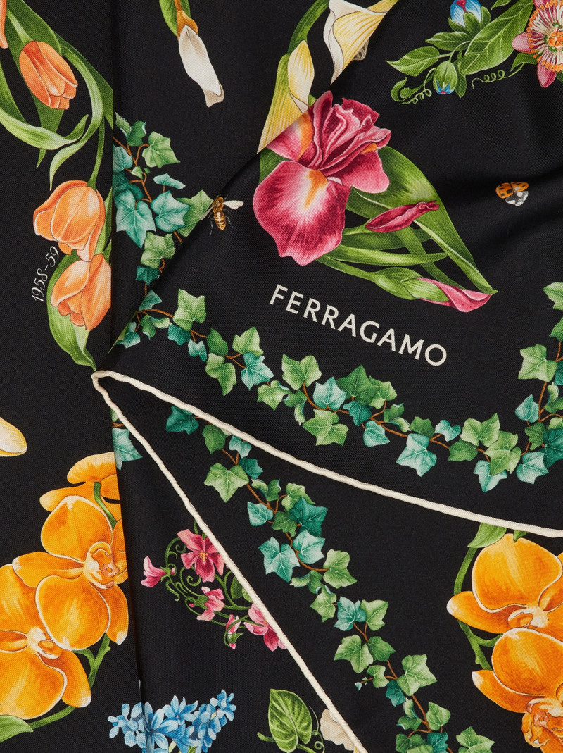FERRAGAMO Eden shoes print silk foulard outlook